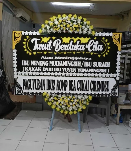 Papan Bunga Duka Harapan Indah Bekasi